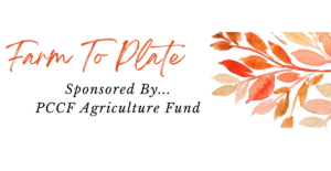 Farn to Plate logo sponsored by PCCF Agriculture Fund